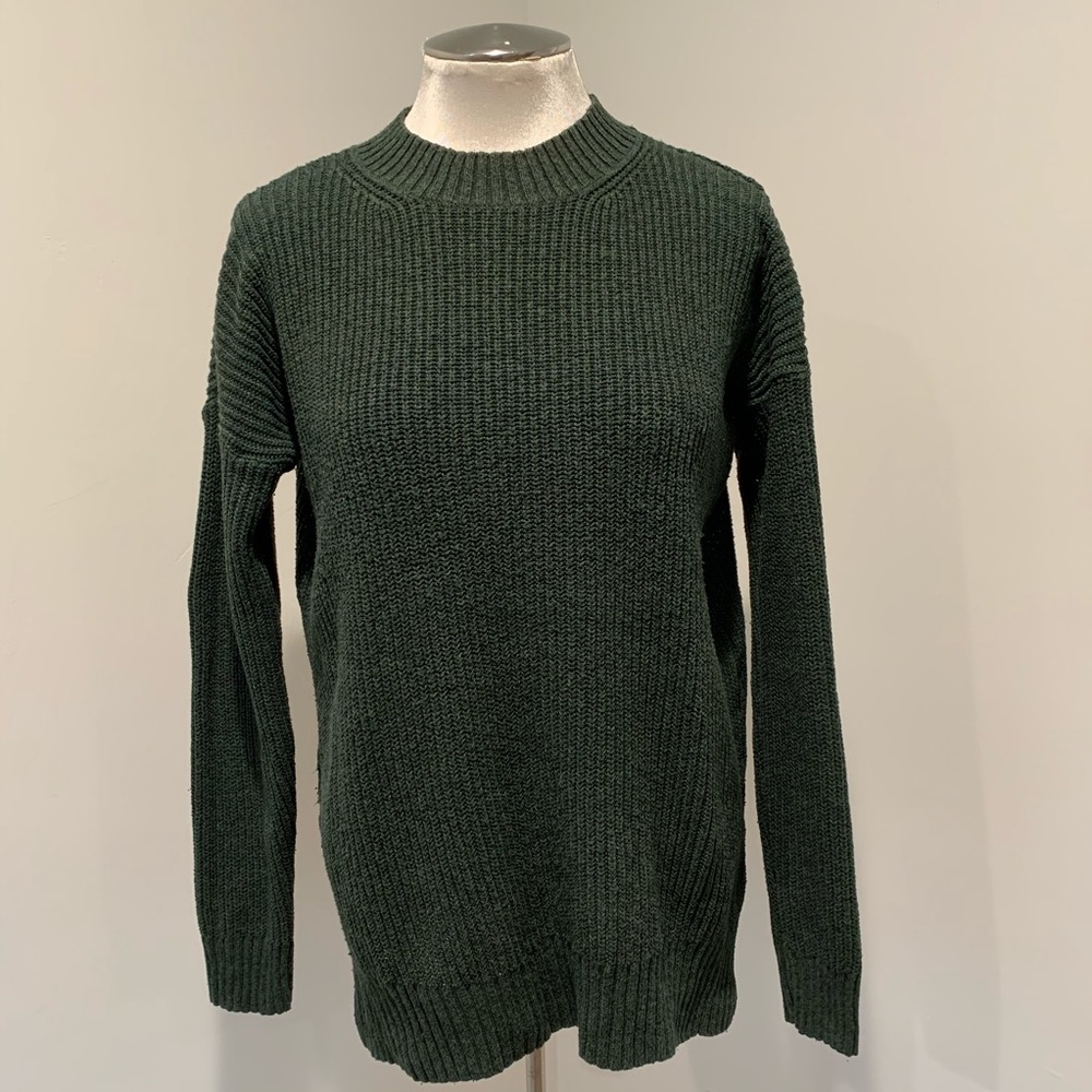 Nordstrom bp. Green Cotton Mockneck Sweater